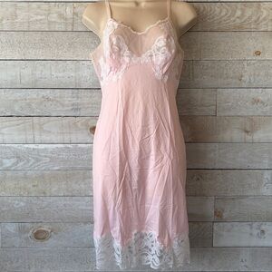 Vintage Lace Trim Slip Dress